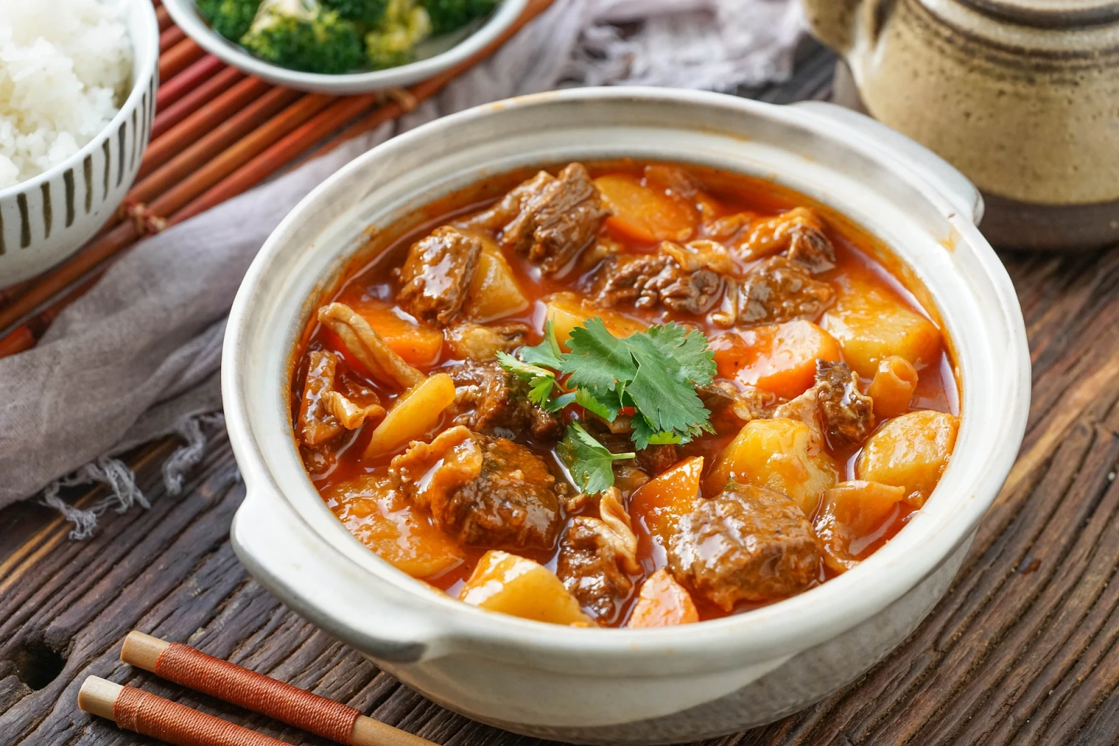 bò hầm rượu vang 